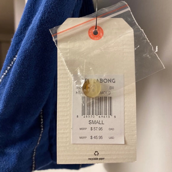 Blue Ruffle Crop Tank Top - Picture 4 of 4